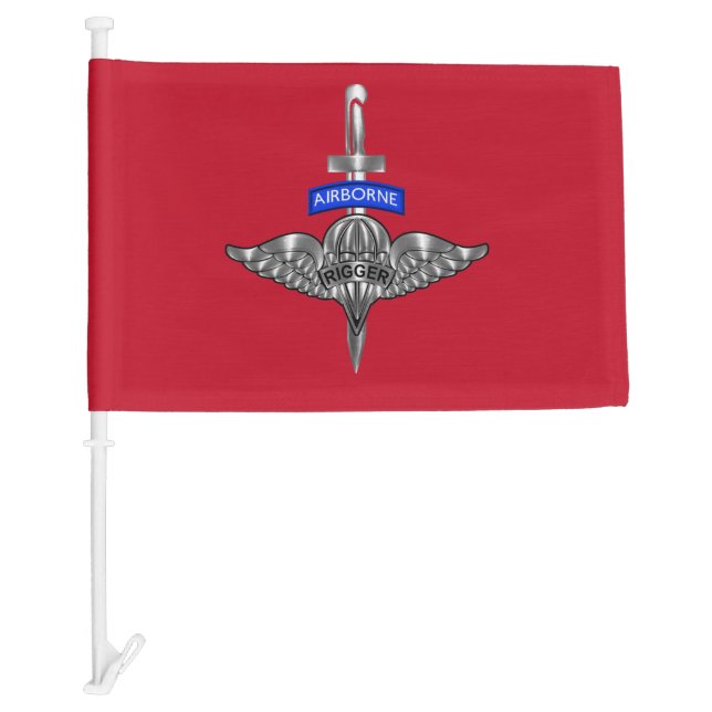 Parachute Rigger-Amazing Airborne Soldiers Car Flag (Front)