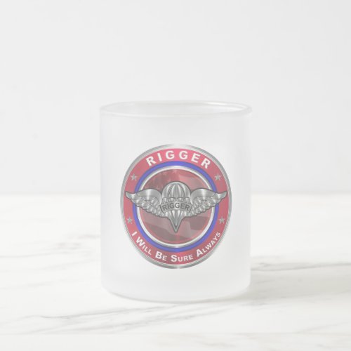 Parachute Rigger_Amazing Airborne Soldiers Frosted Glass Coffee Mug