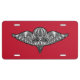Parachute Rigger-Amazing Airborne Soldiers License Plate | Zazzle