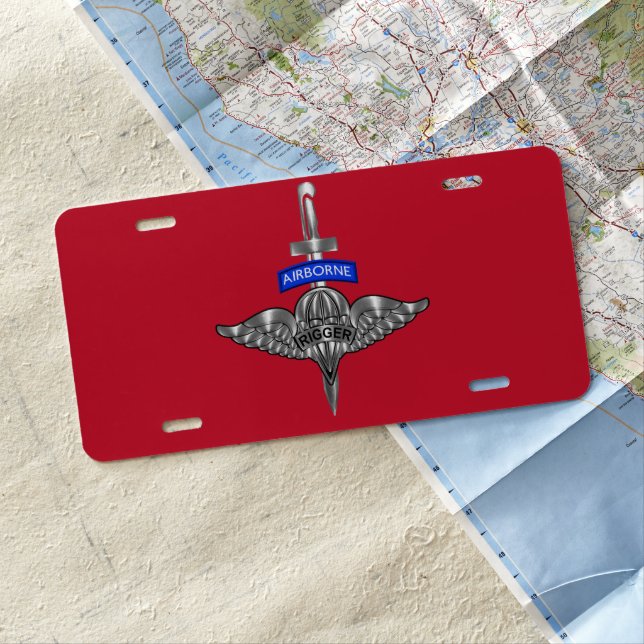 Parachute Rigger-Amazing Airborne Soldiers   License Plate (In Situ)