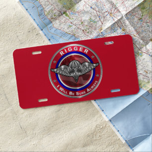 Parachute Rigger-Amazing Airborne Soldiers License Plate