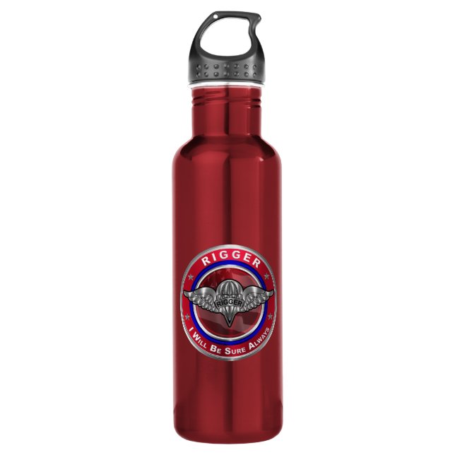 Parachute Rigger-Amazing Airborne Soldiers   Stainless Steel Water Bottle (Front)
