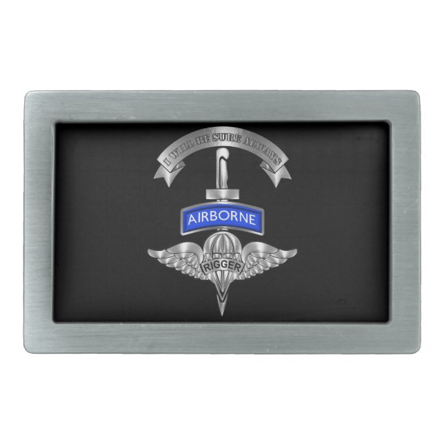 Parachute Rigger  Belt Buckle (Front)