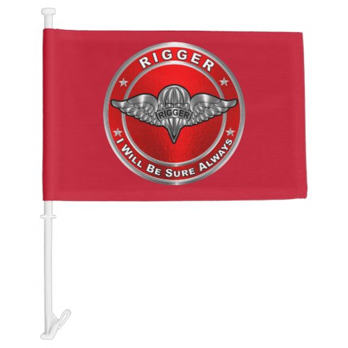 Parachute Rigger Car Flag