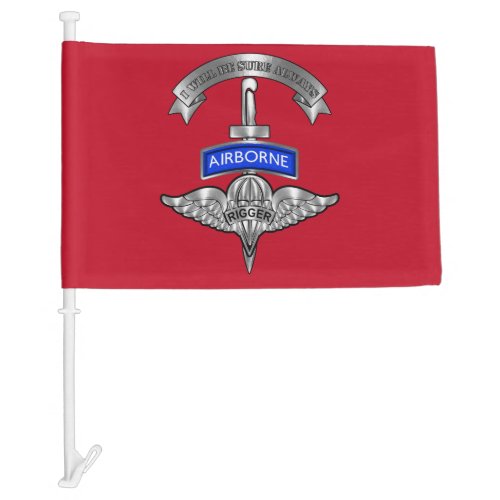 Parachute Rigger Car Flag