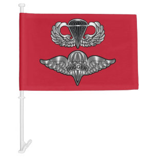 Parachute Rigger Car Flag