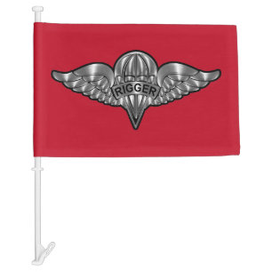 Parachute Rigger Car Flag