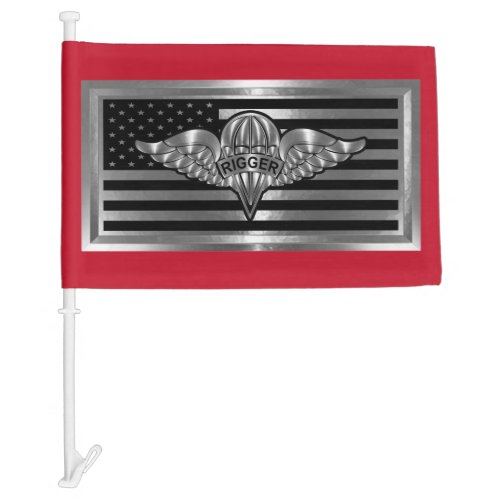 Parachute Rigger Car Flag