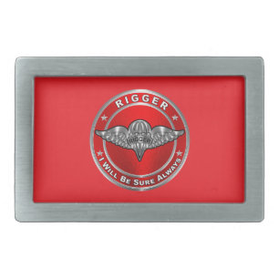 Parachute Rigger Veteran Belt Buckle