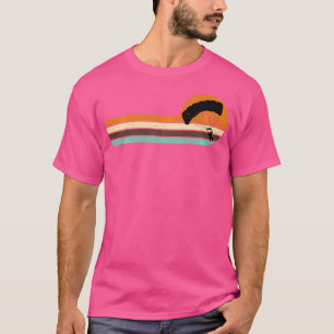 Parachute Silhouette Skydiver Logo Skydiving T-Shirt