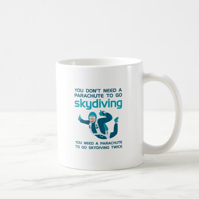 Parachute Skydiving Coffee Mug (Right)