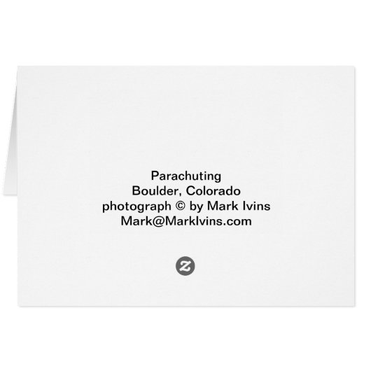 Parachuting Cards (Back Horizontal)