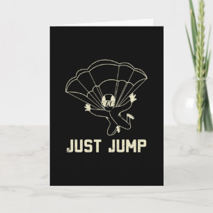 Parachuting Just Jump Card