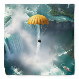 Parachuting Over Niagara Falls In A Basket, Bandana