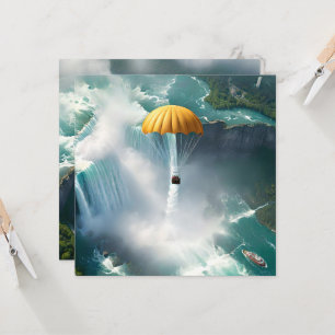 Parachuting Over Niagara Falls In A Basket, Invitation