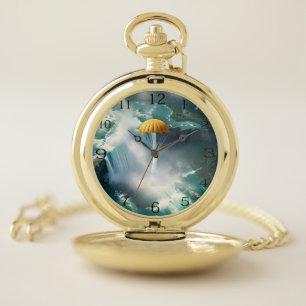 Parachuting Over Niagara Falls In A Basket, Pocket Watch
