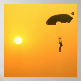 Parachuting Poster