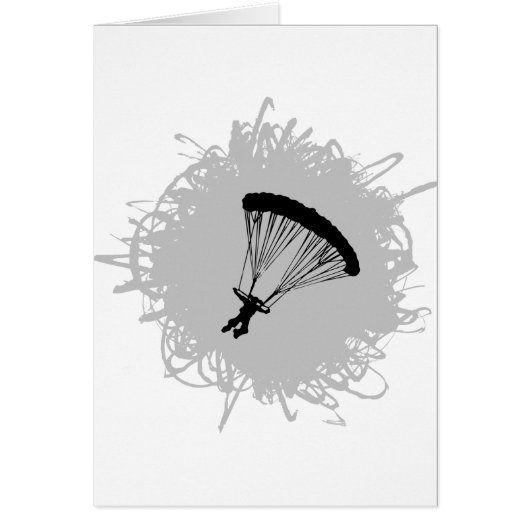 Parachuting Scribble Style Cards (Front)