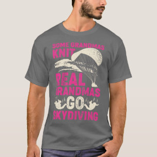 Parachuting Skydiving Grandma Gift T-Shirt