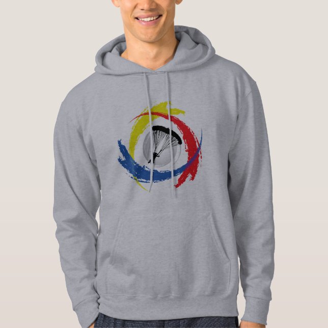 Parachuting Tricolor Emblem Hoodie (Front)