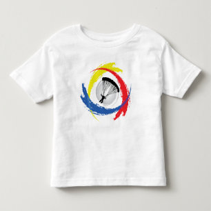 Parachuting Tricolor Emblem Toddler T-shirt