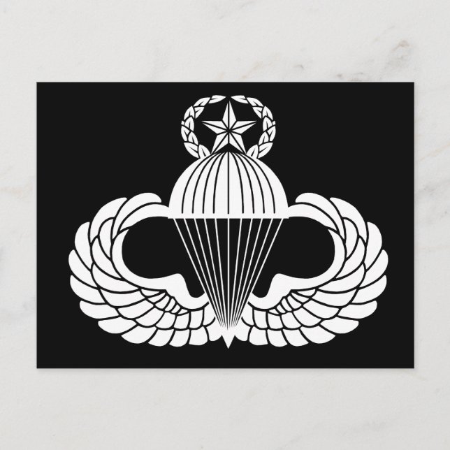 Parachutist badge, Master Postcard (Front)