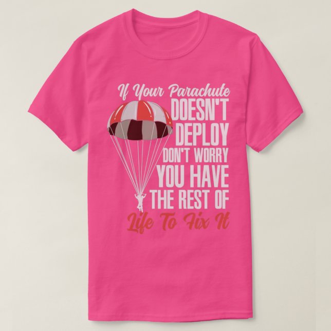 Parachutist Skydiving Extreme Air Sports3  T-Shirt (Design Front)