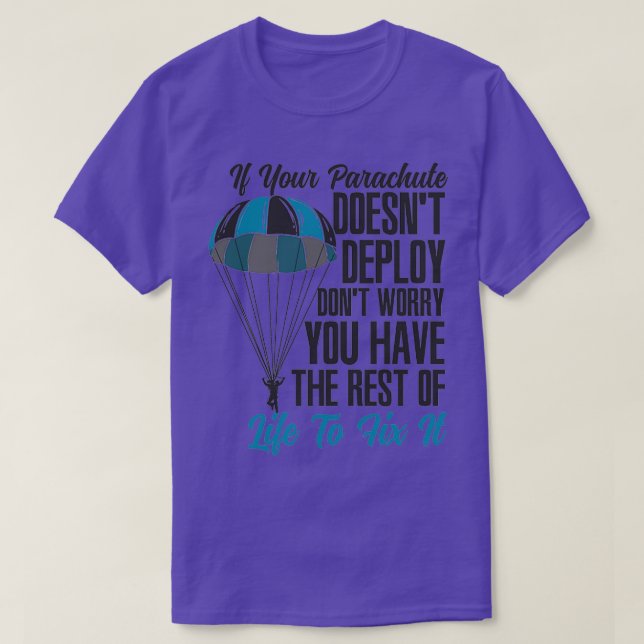Parachutist Skydiving Extreme Air Sports 1 T-Shirt (Design Front)