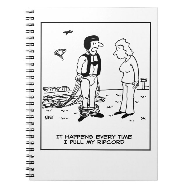 Parachutist's Trousers Fall Down -  Notebook (Front)