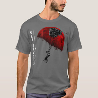 Parachutparachuting skydiving parachute skydiver 1 T-Shirt