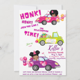 Parade Birthday Invitation Card