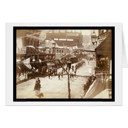 Parade Celebrating Deadwood Railroad SD 1888 (Front Horizontal)