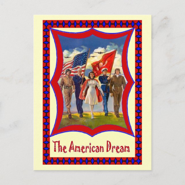 Parade for the 4th of July Postcard (Front)