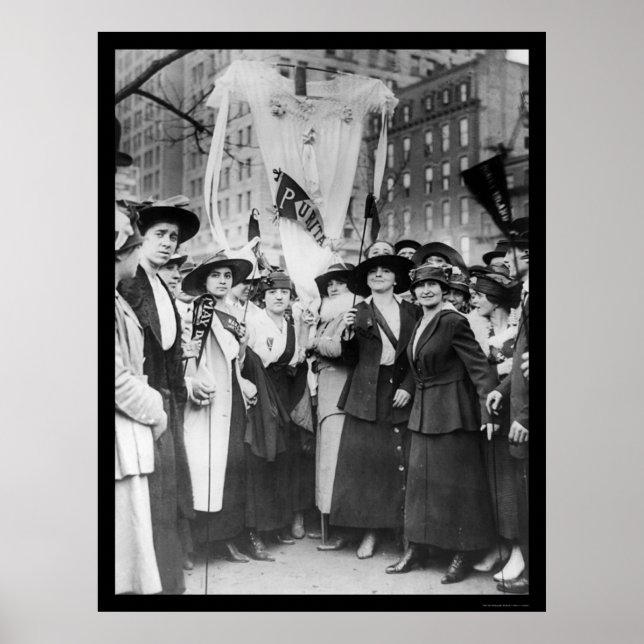 Parade Garment Workers NYC 1916 Poster (Front)