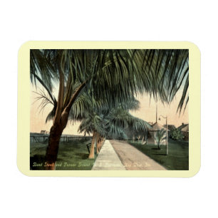 Parade Ground, Barracks, Key West FL Vintage Postc Magnet
