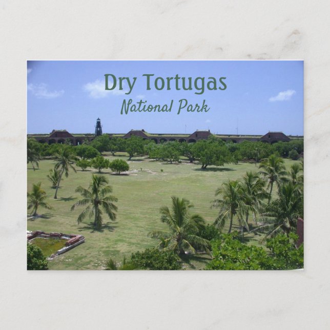 Parade Grounds, Fort Jefferson, Dry Tortugas Postcard (Front)
