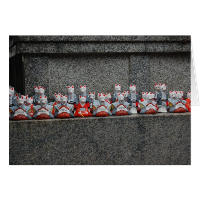 Parade of Foxes Greeting Card