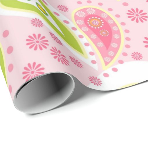 Parade of Pink Paisley Wrapping Paper | Zazzle