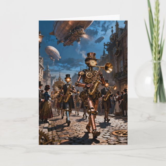 Parade of the Automatons Birthday Card (Front)