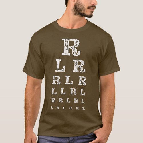Paradiddle  Drum Majors  Drummer Eye Chart  T_Shirt