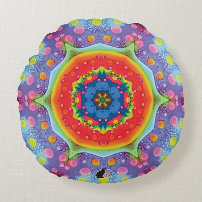 Paradigm Kaleidoscope  Round Pillow (Front)