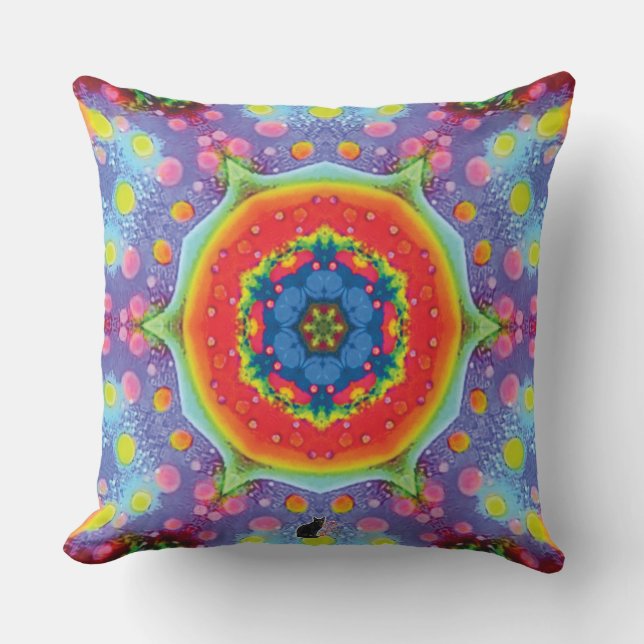 Paradigm Kaleidoscope Throw Pillow (Front)