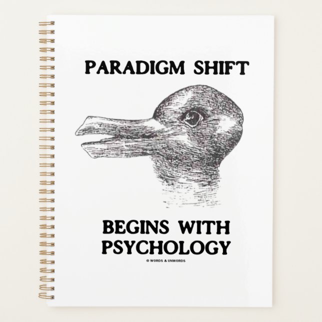 Paradigm Shift Begins With Psychology Duck Rabbit  Planner (Front)