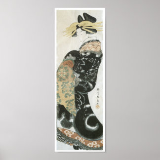 Parading Courtesan, Shunsen, 1810 Poster