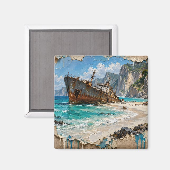 Paradise and Rust Magnet (Front/Back)