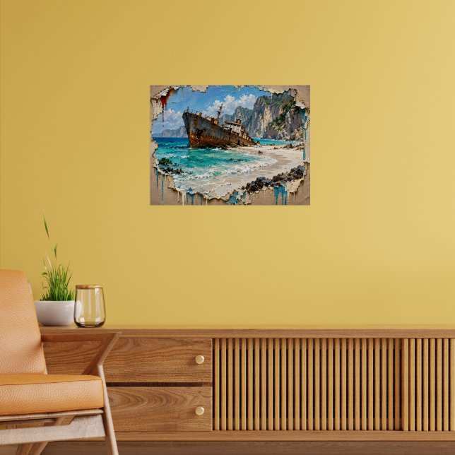 Paradise and Rust Poster (Living Room 2)