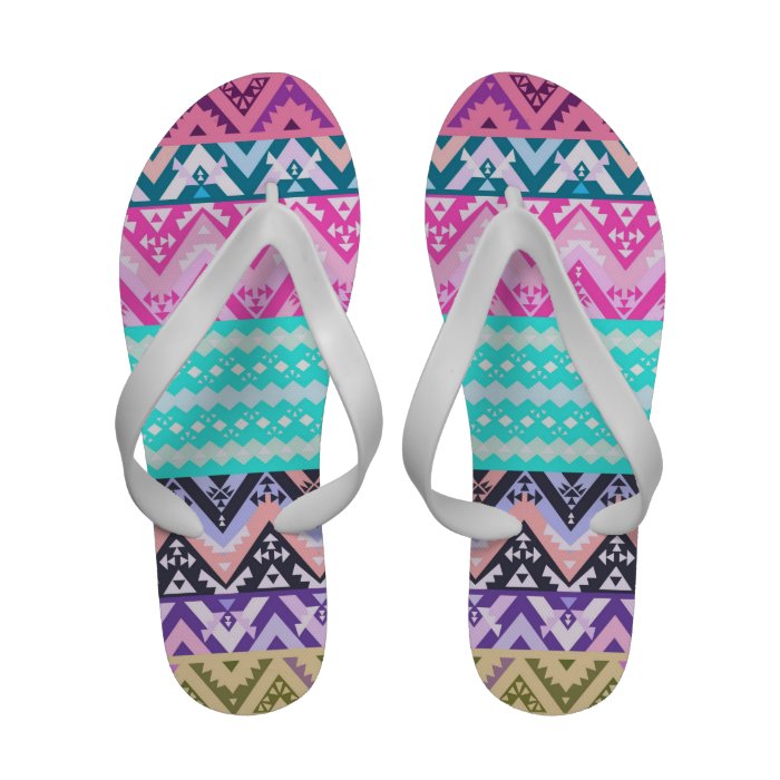 Paradise   Aztec Designer Flip Flops