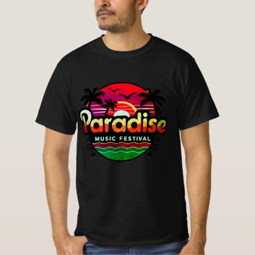 Paradise Beach Band Tropical Vibes T_Shirt