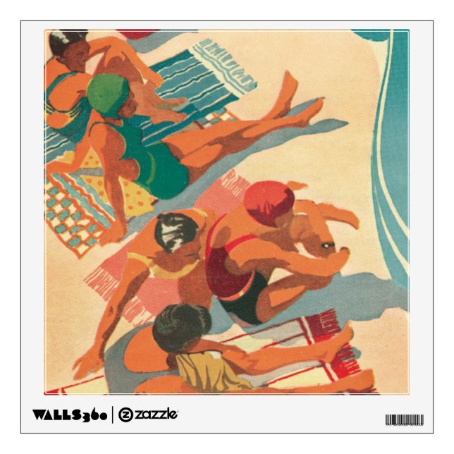 Paradise Beach Club Wall Sticker (Front)