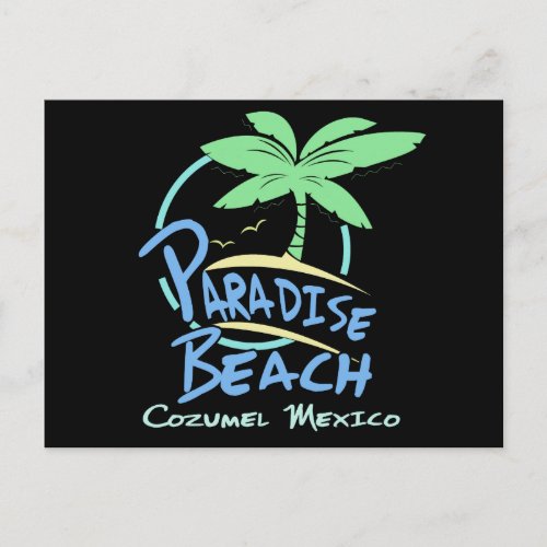 Paradise Beach Cozumel Mexico Cruise Vacation Postcard